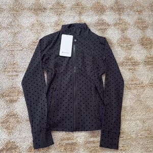 lululemon athletica Black Polka Dot Bomber Jacket